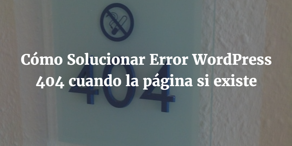 Error WordPress 404